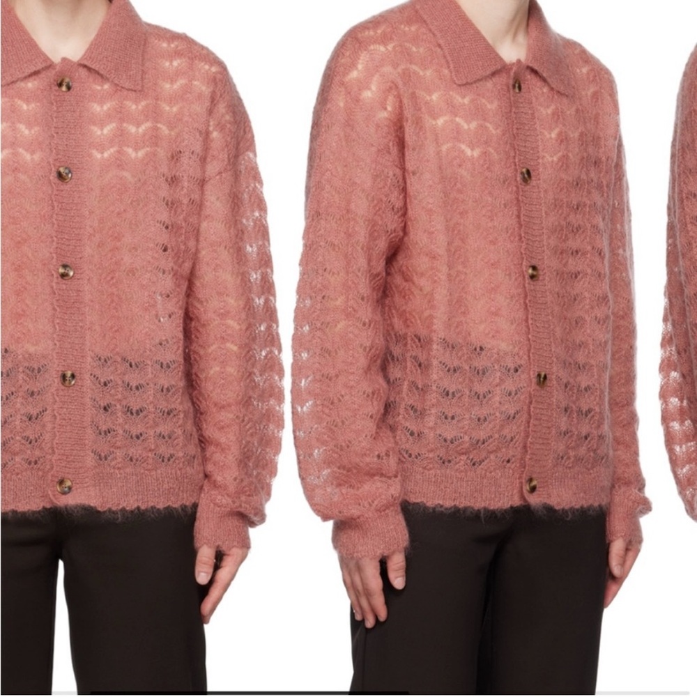CMMN SWDN Elm Pointelle Knit Sweater